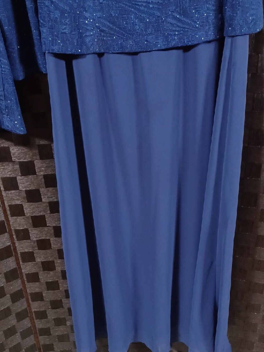 Alex Evenings Sapphire Blue Beaded Evening Jacket Set - Picture 7 of 11
